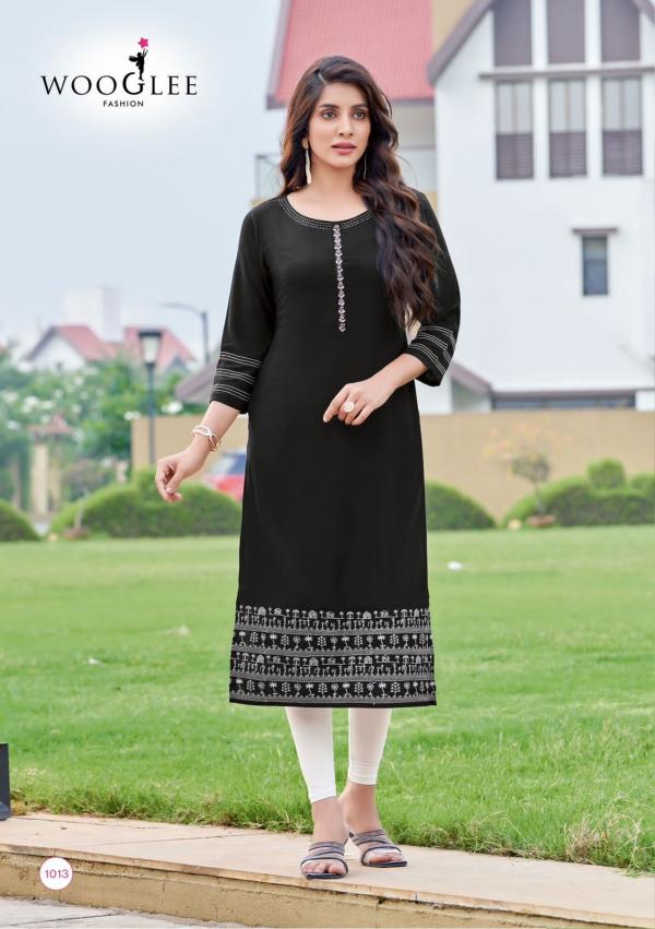 Wooglee Anurag Fancy Styles Designer Long Kurti Collection